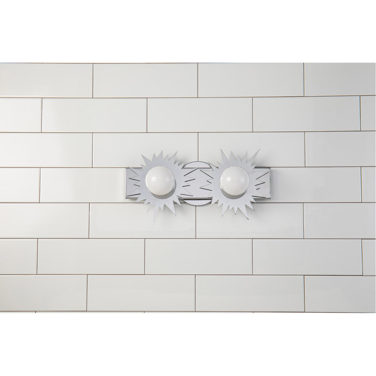 Soleil 2 Light 16 inch PC Bath Light Wall Light in Polished Chrome